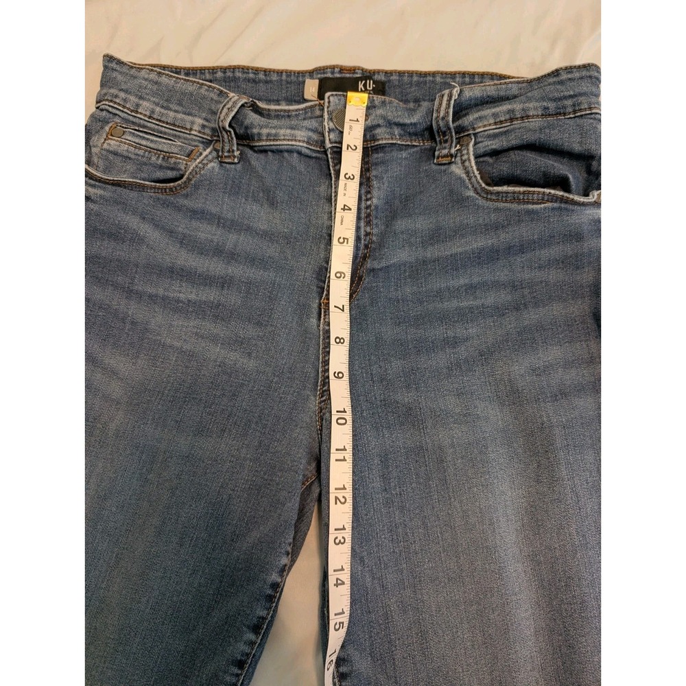 KUT from the Kloth Straight Leg Women's Size 14 Denim Blue Jeans - Picture 6 of 9